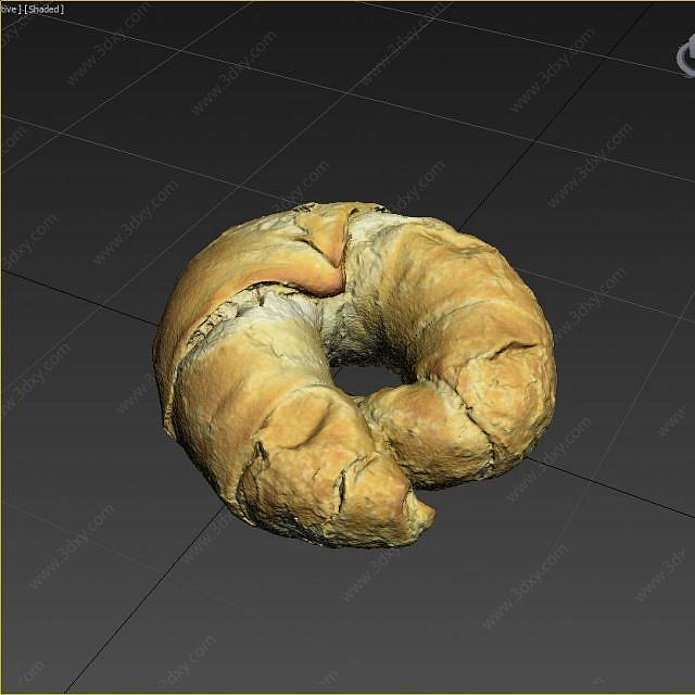 面包3D模型