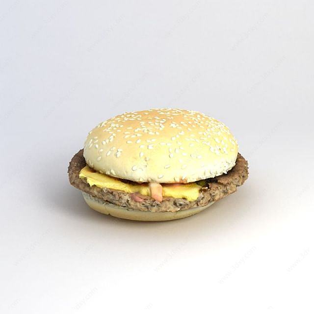 汉堡3D模型
