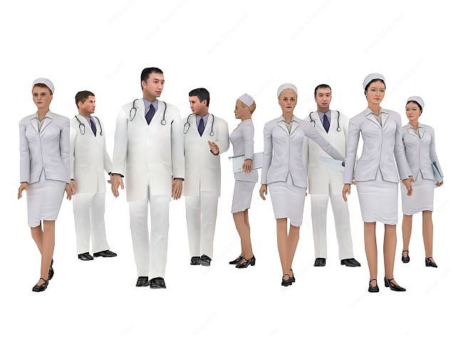 医生护士3D模型