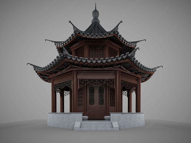 中国传统古建筑3D模型