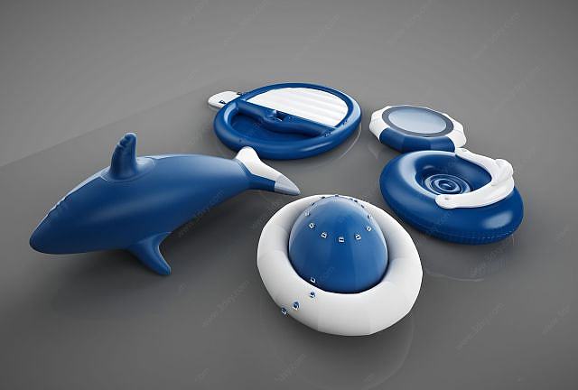 游泳幼儿用品3D模型