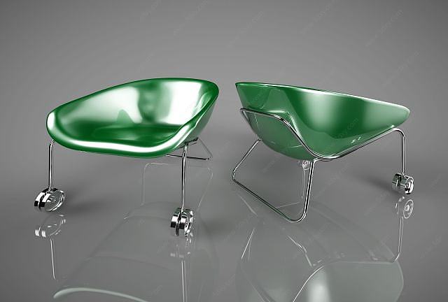 现代简约休闲椅3D模型