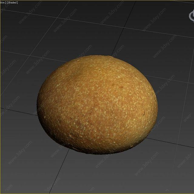 烤馍金馒头3D模型