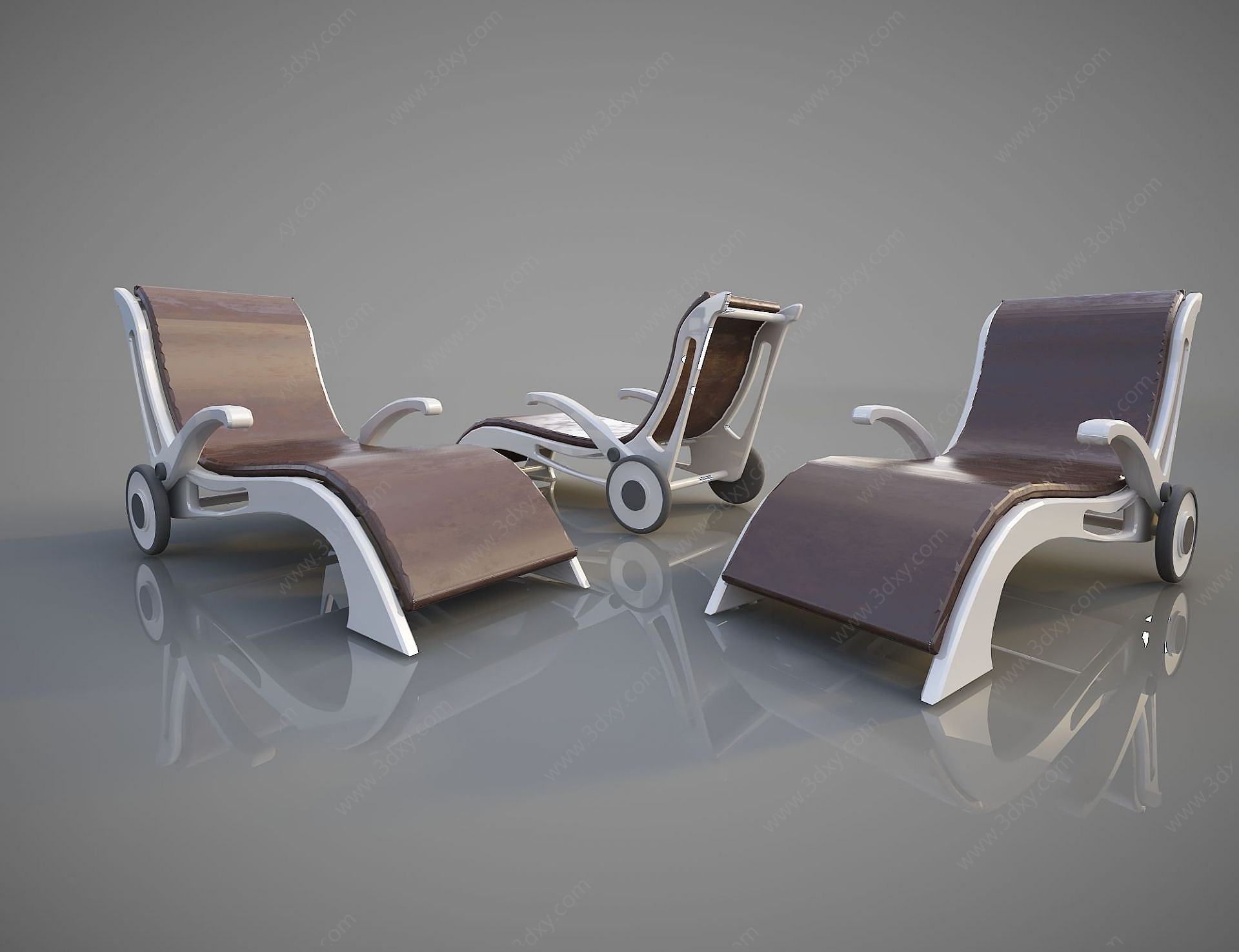 休闲椅子躺椅3D模型