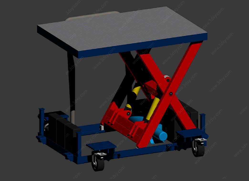 升降工程车3D模型