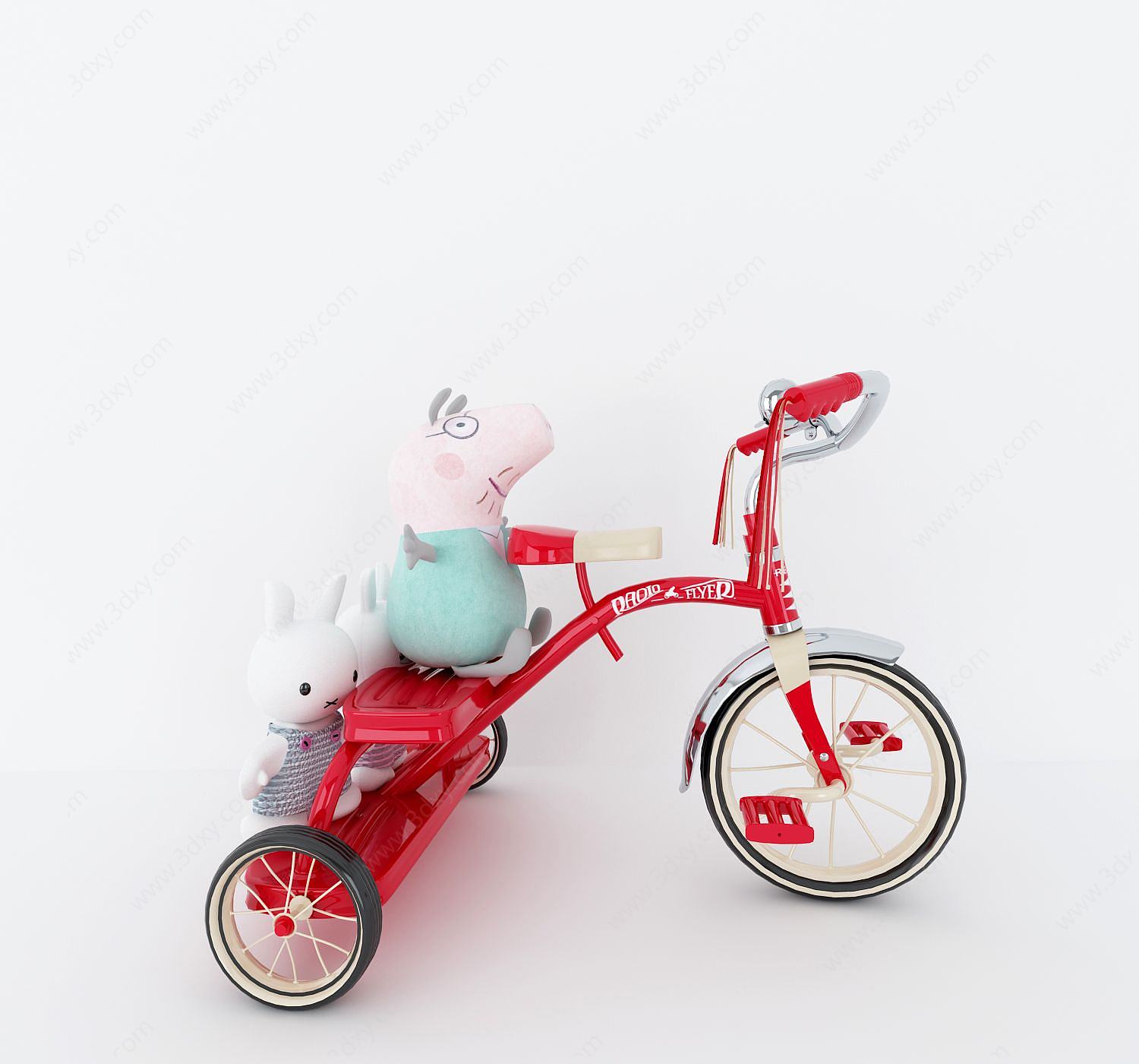三轮车儿童玩具3D模型