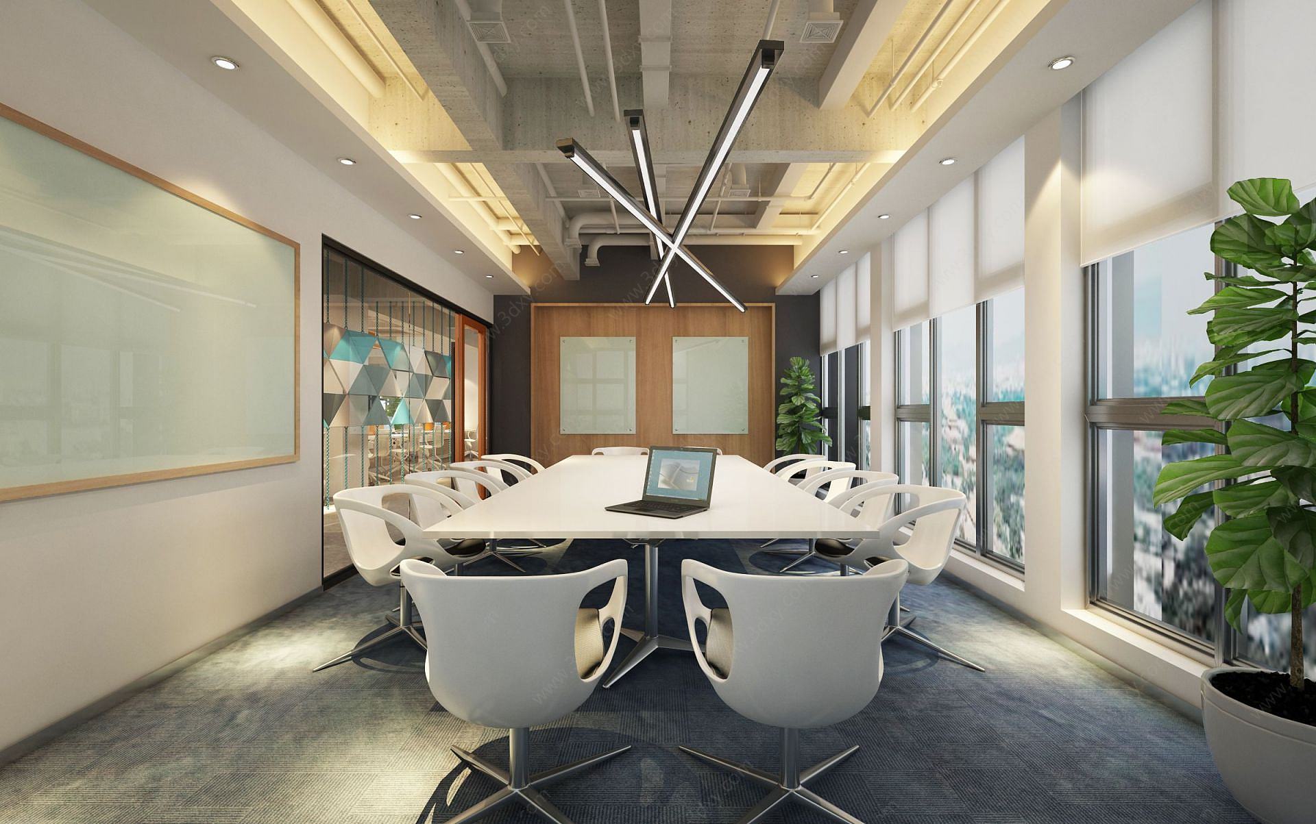 会议室现代风格3D模型