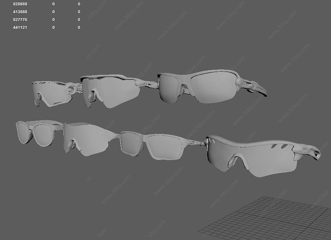 眼镜组合3D模型