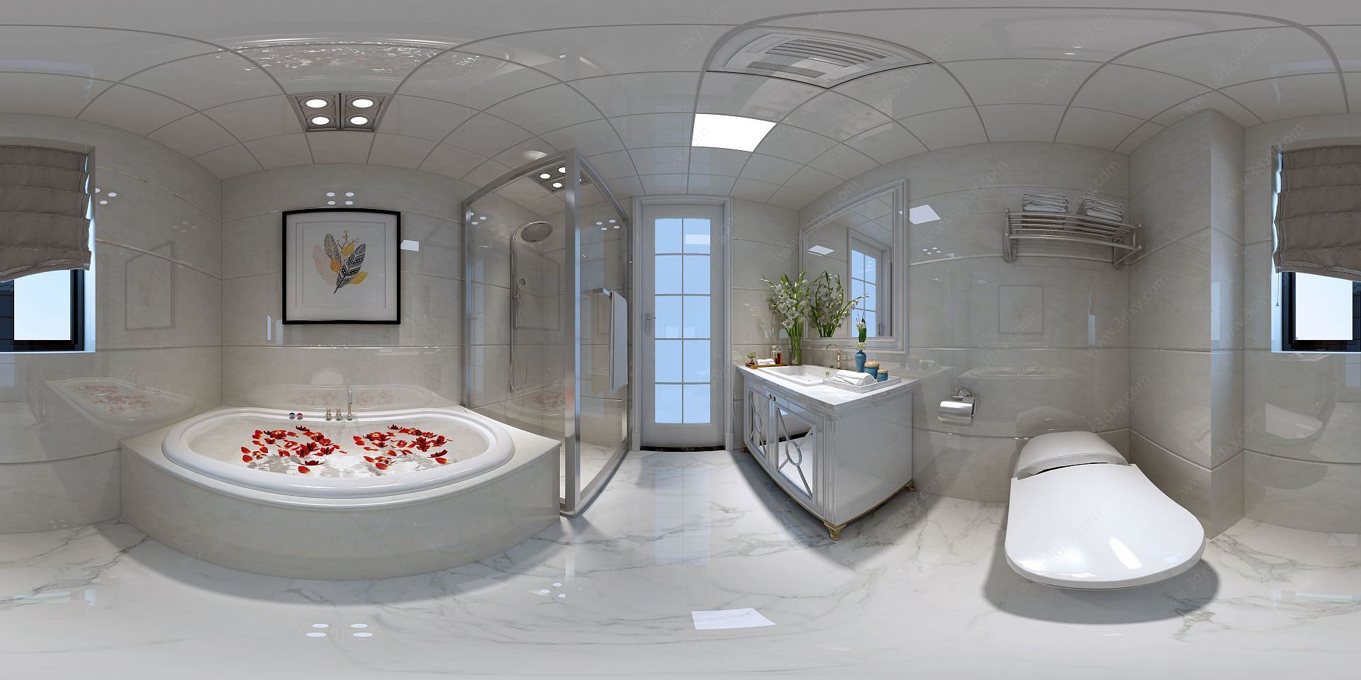 现代浴室3D模型