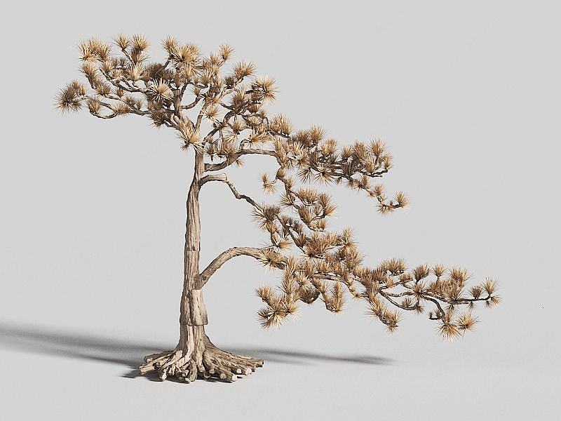 树藤木雕摆件3D模型