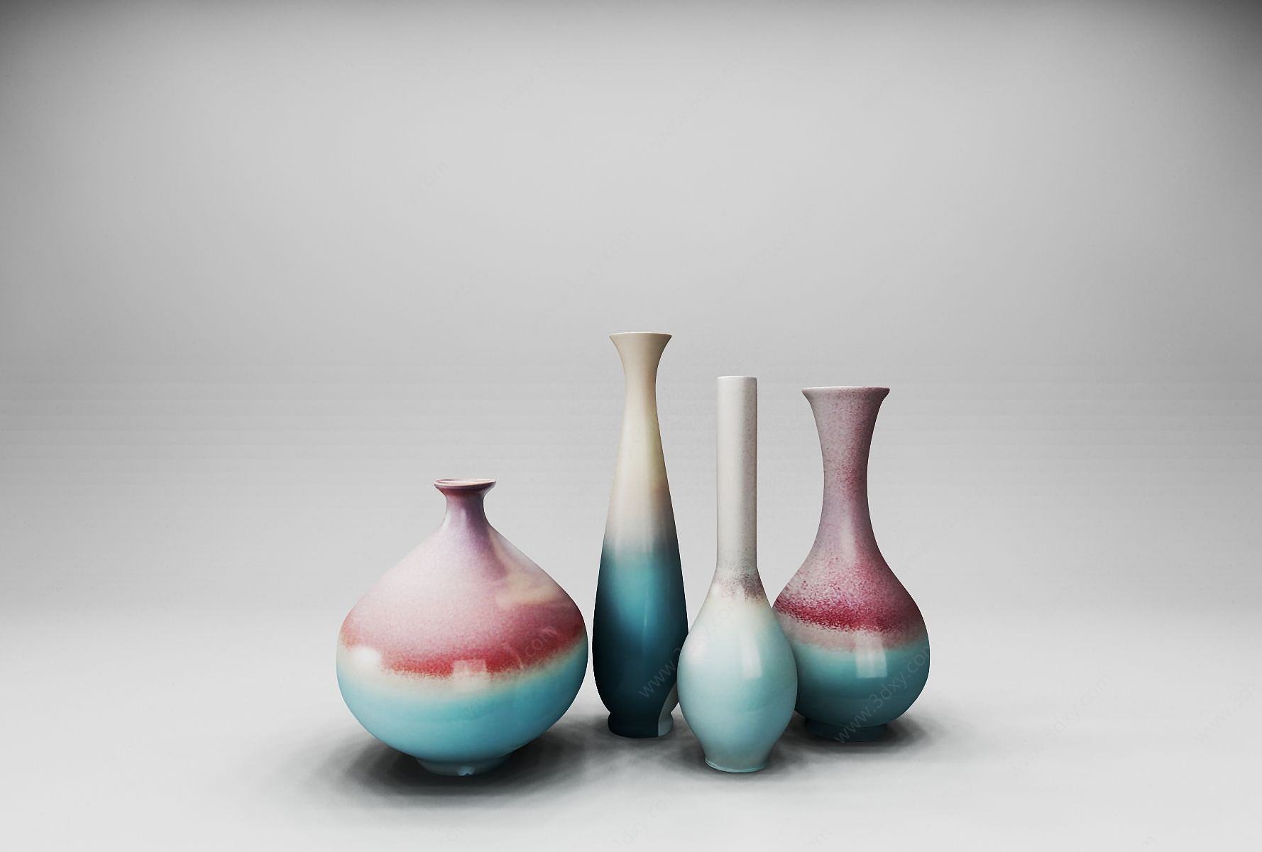 陶瓷花瓶工艺品摆件3D模型