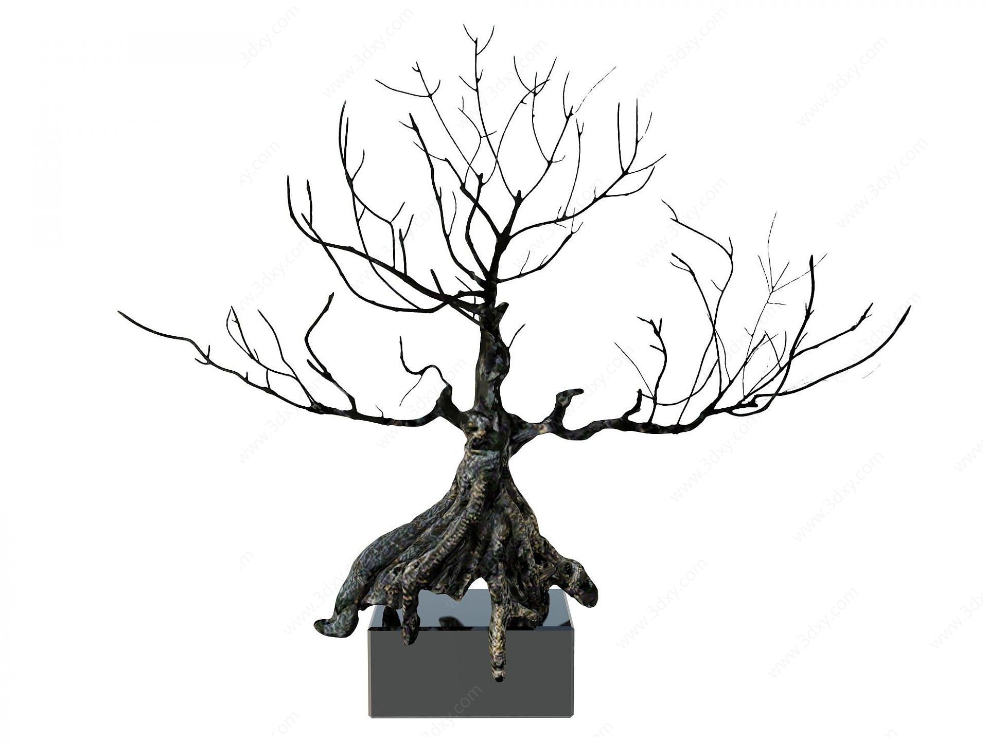 创意树摆件3D模型