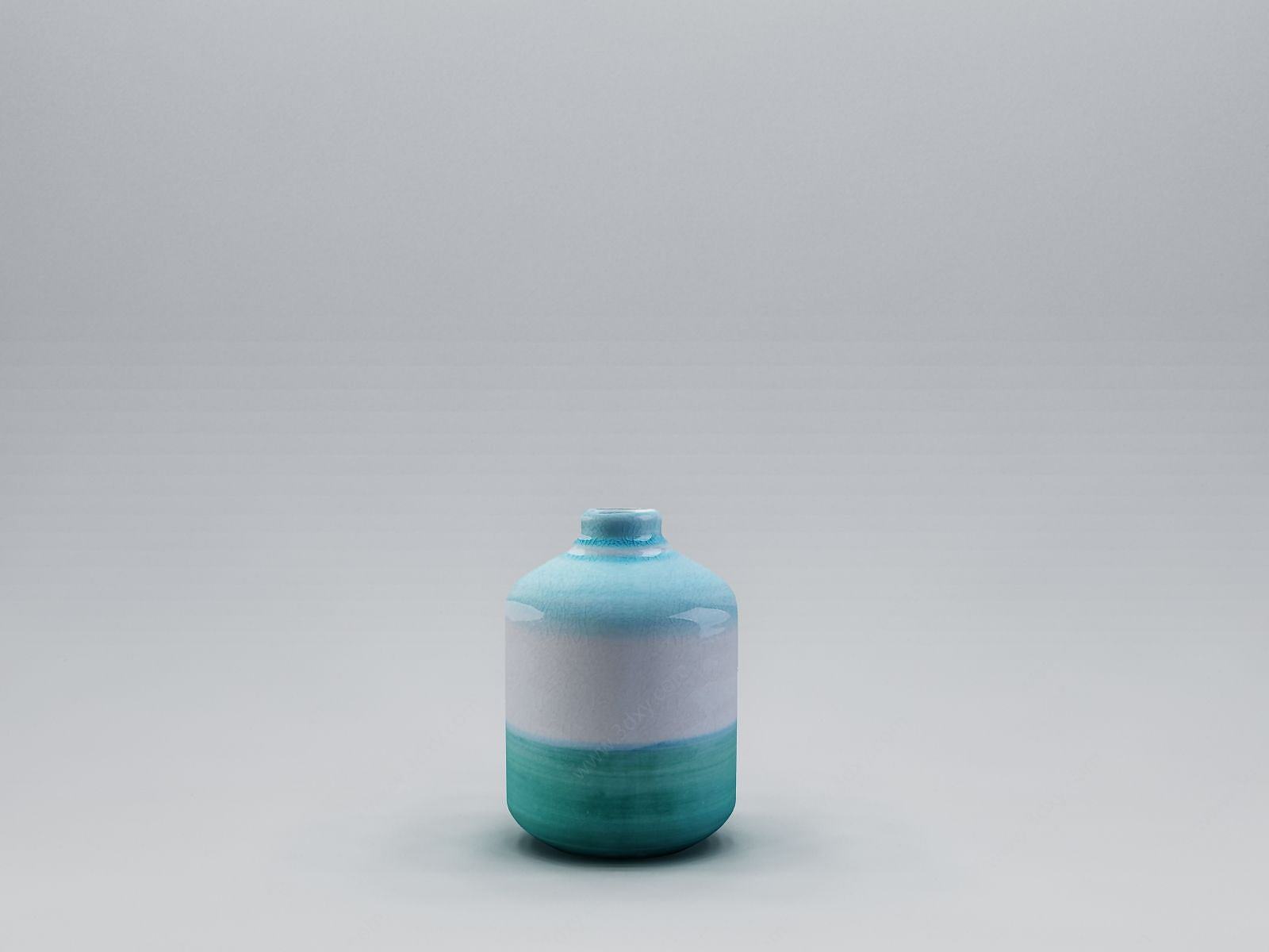 瓷瓶摆件3D模型