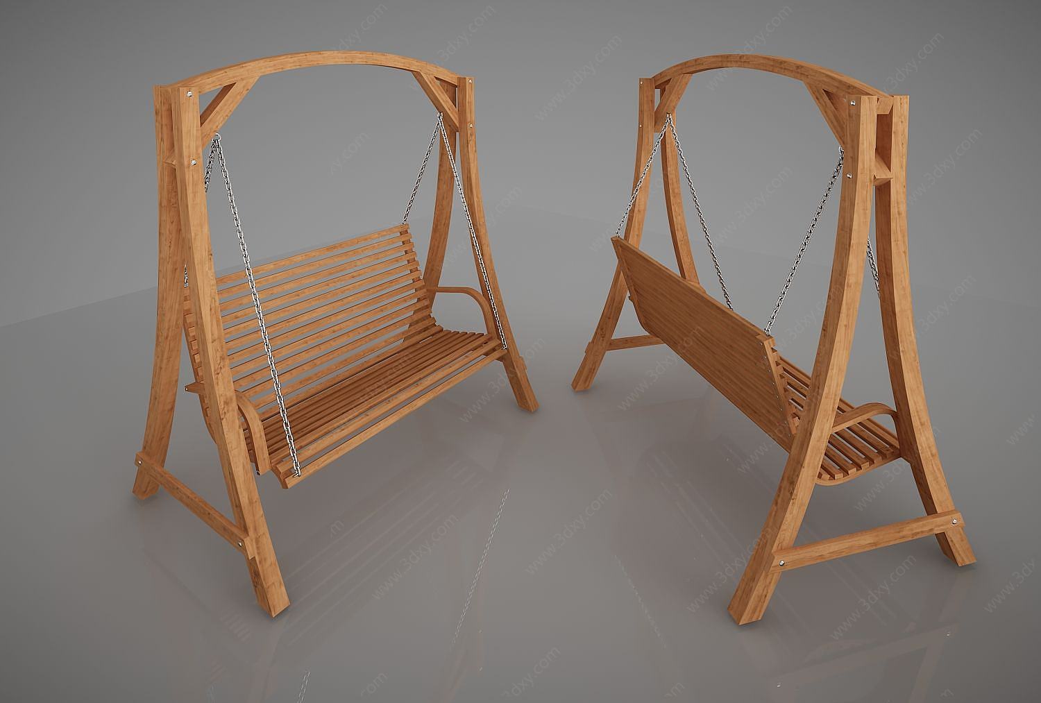 现代休闲秋千椅子3D模型