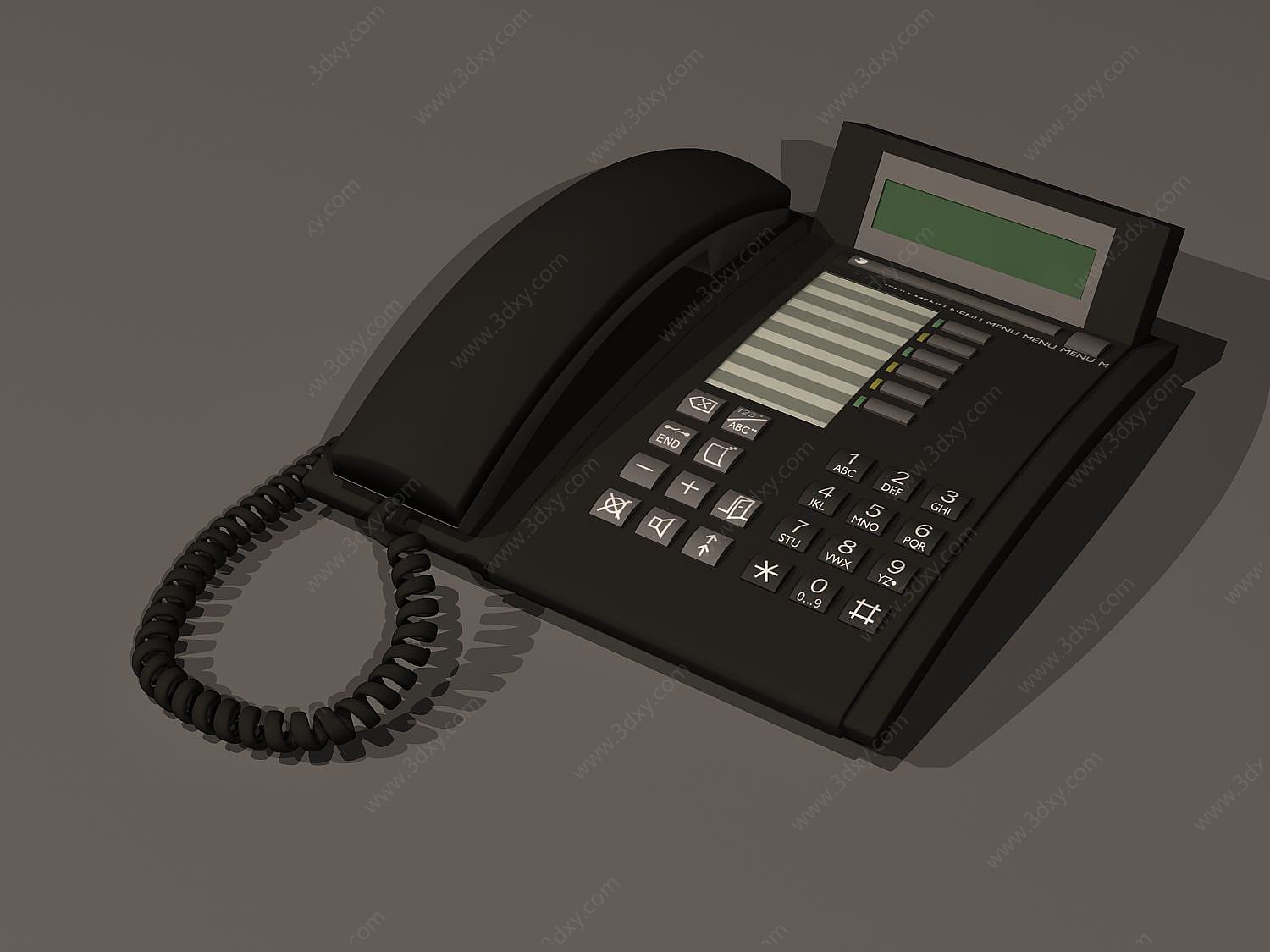 老式电话3D模型