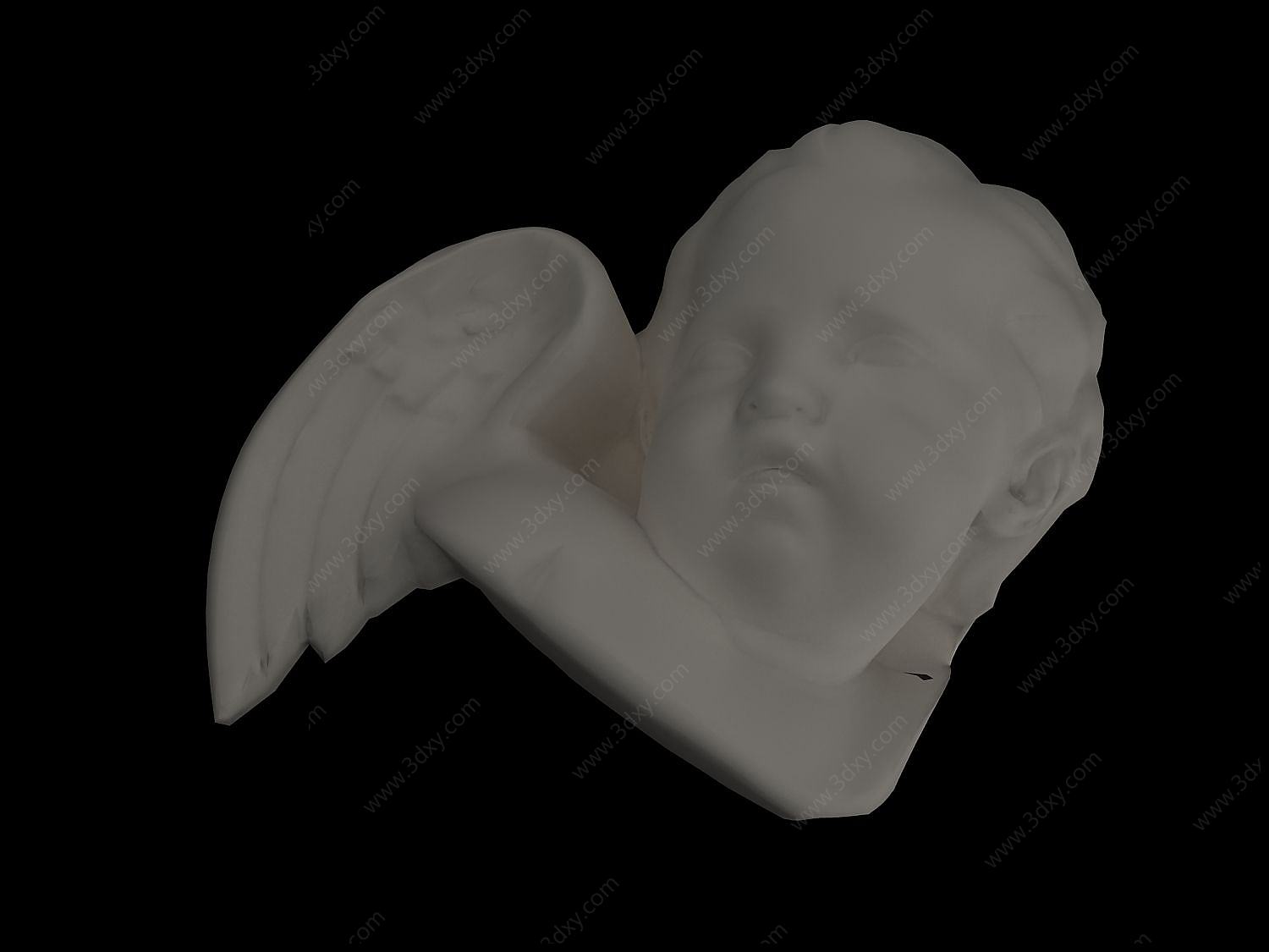 石膏人脸3D模型