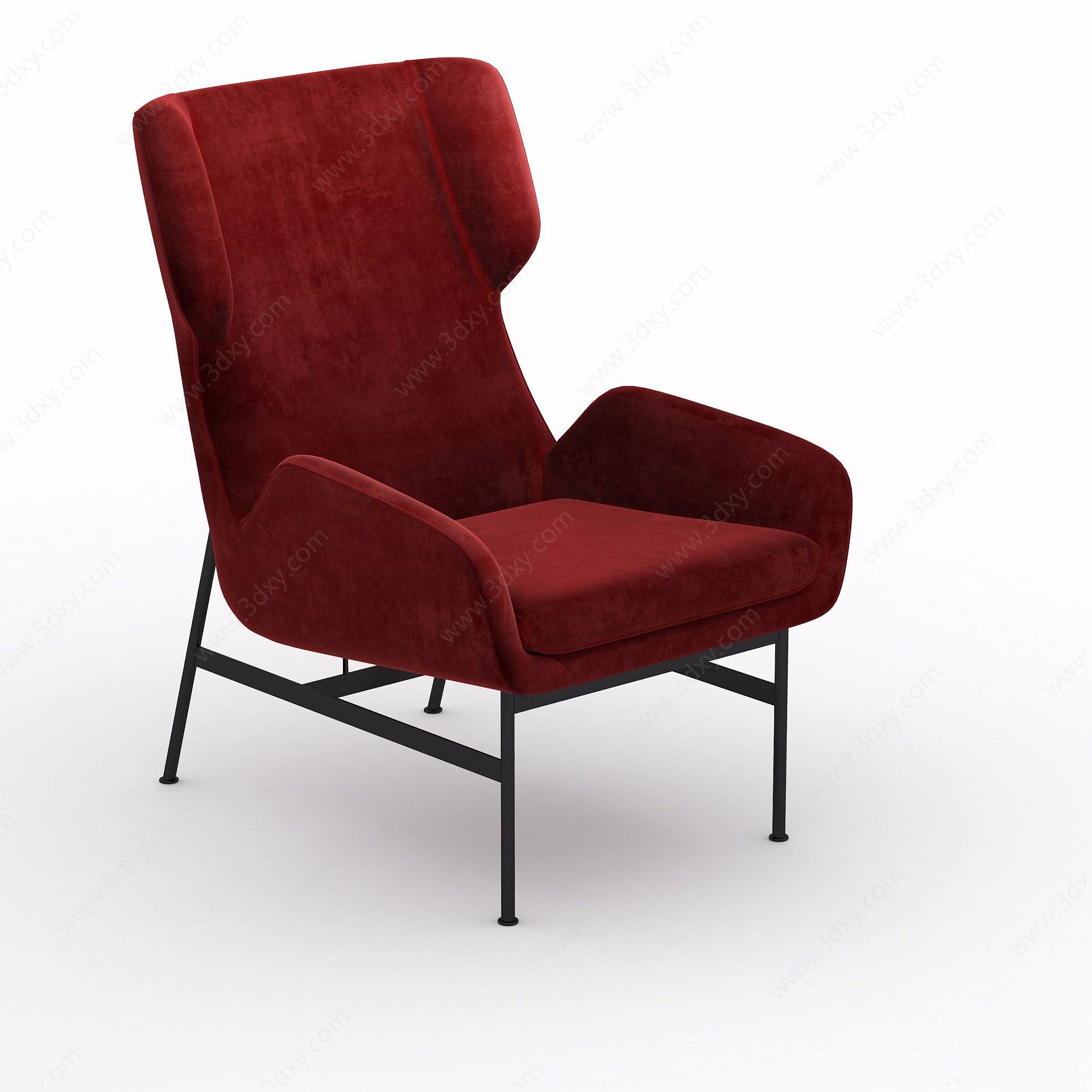 现代沙发椅休闲椅3D模型