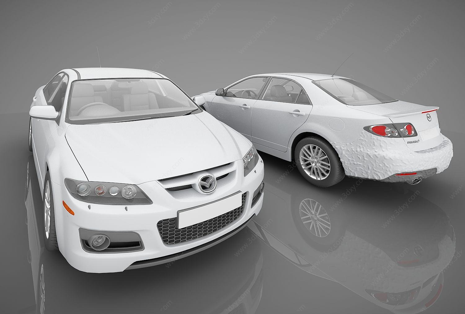 现代风格小汽车3D模型