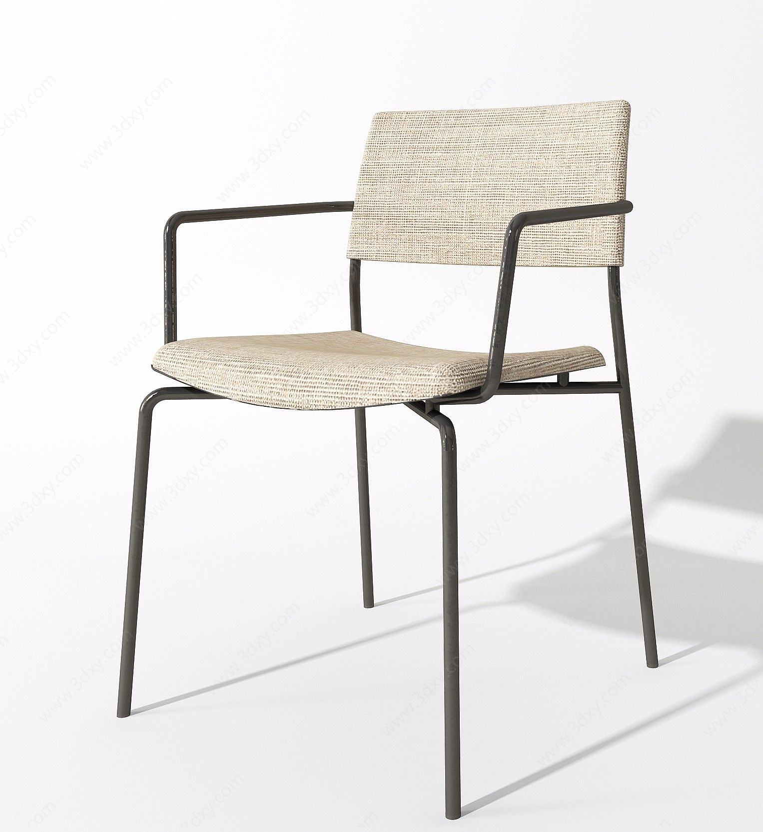 铁艺靠背椅3D模型