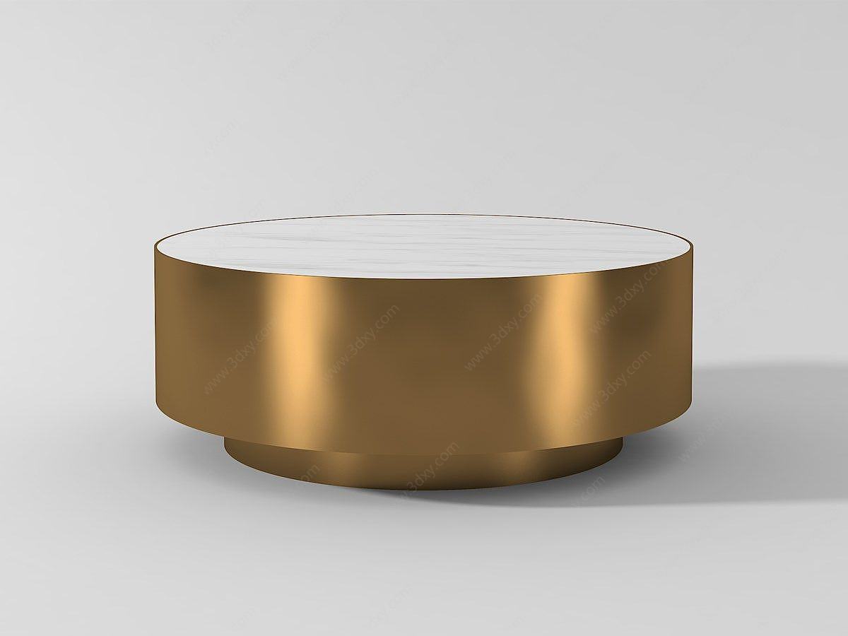 现代金属茶几桌3D模型
