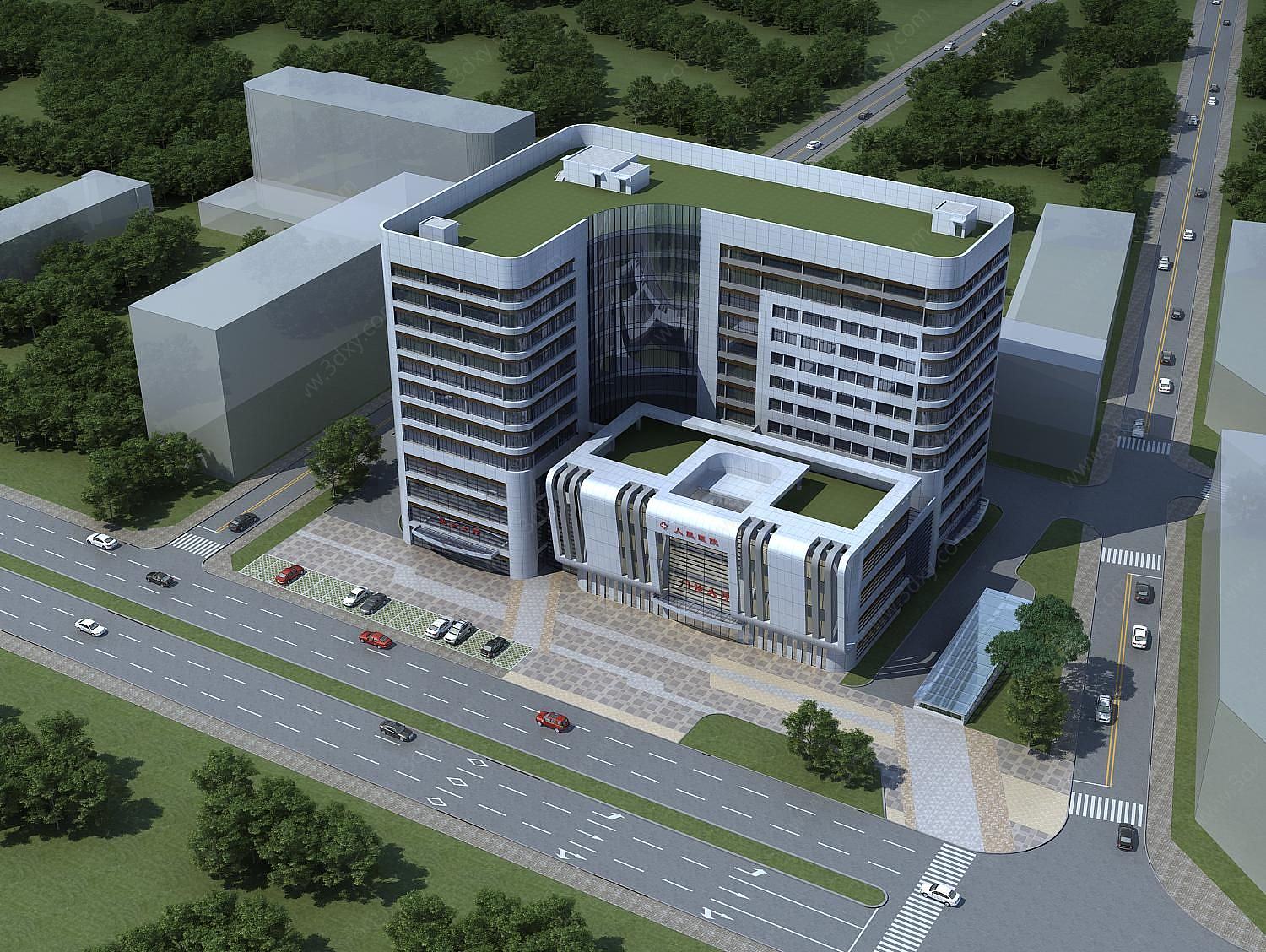 医院办公楼3D模型