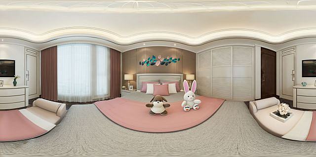 美式儿童卧室3D模型