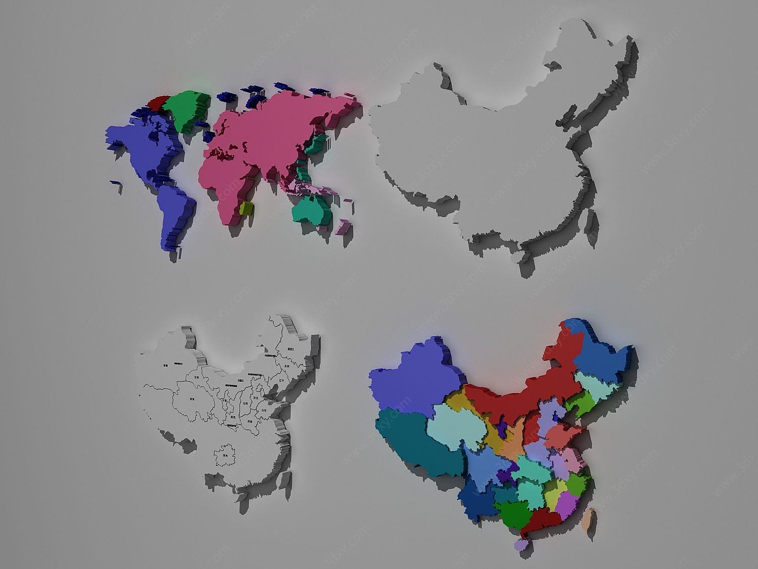 地图3D模型