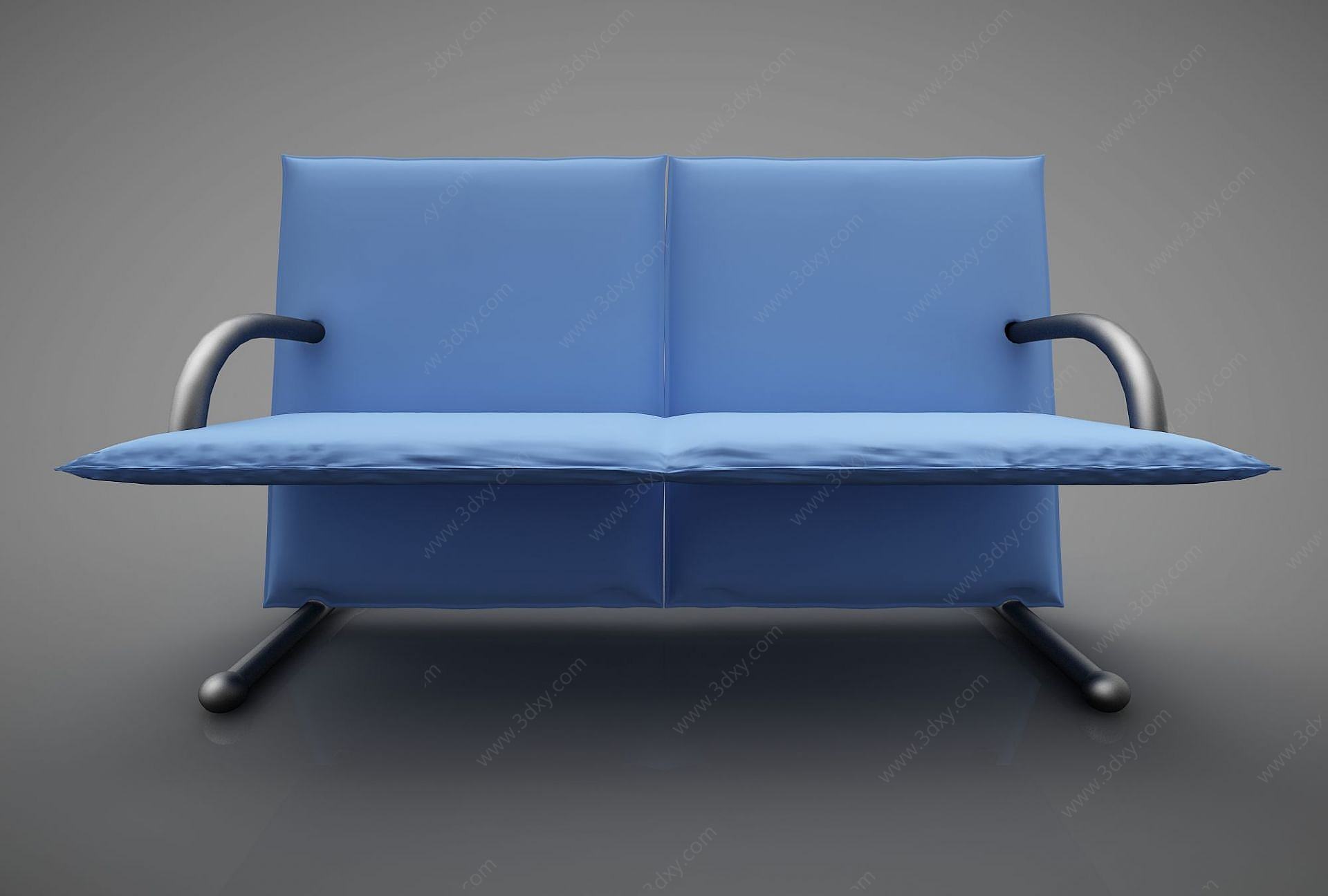 创意蓝色沙发3D模型