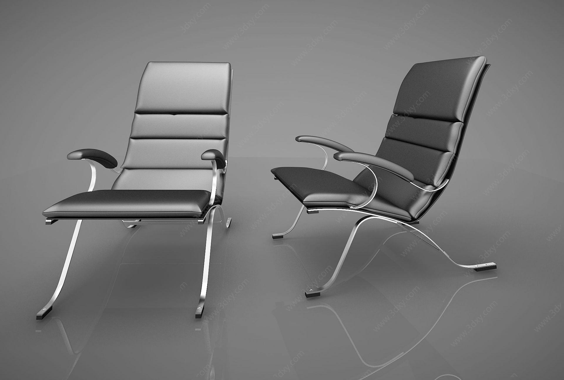 现代风格休闲椅3D模型