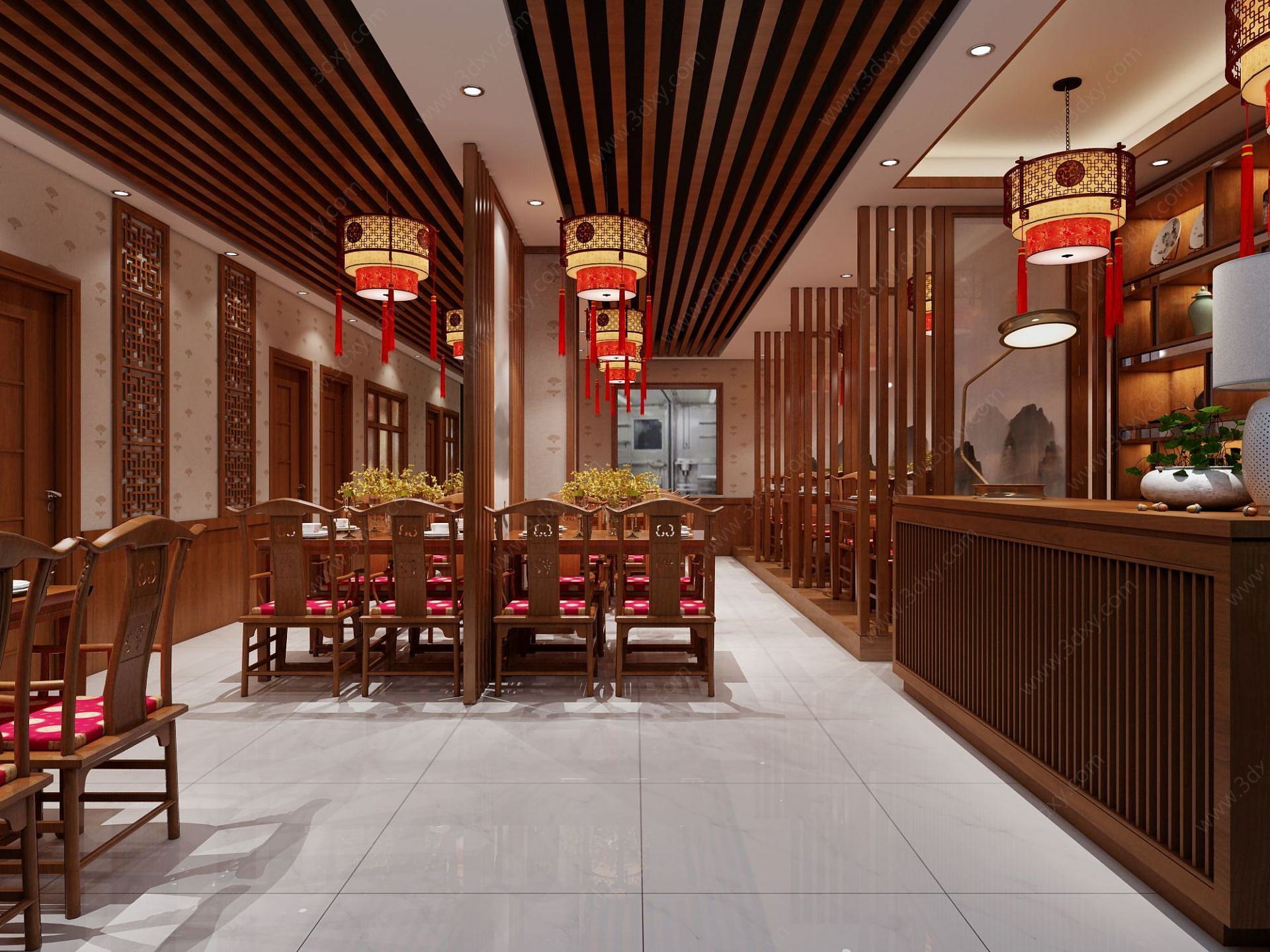 中餐厅3D模型