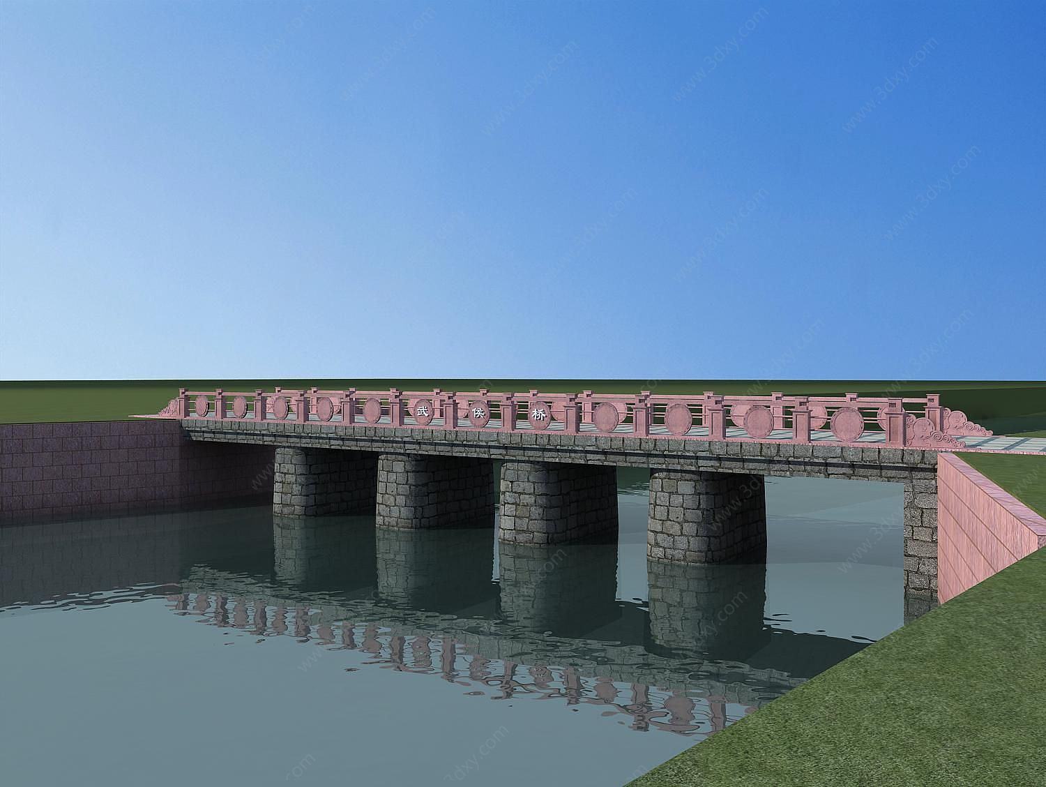 石头桥3D模型