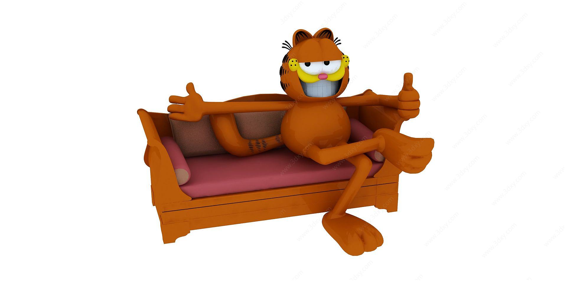 加菲猫座椅3D模型