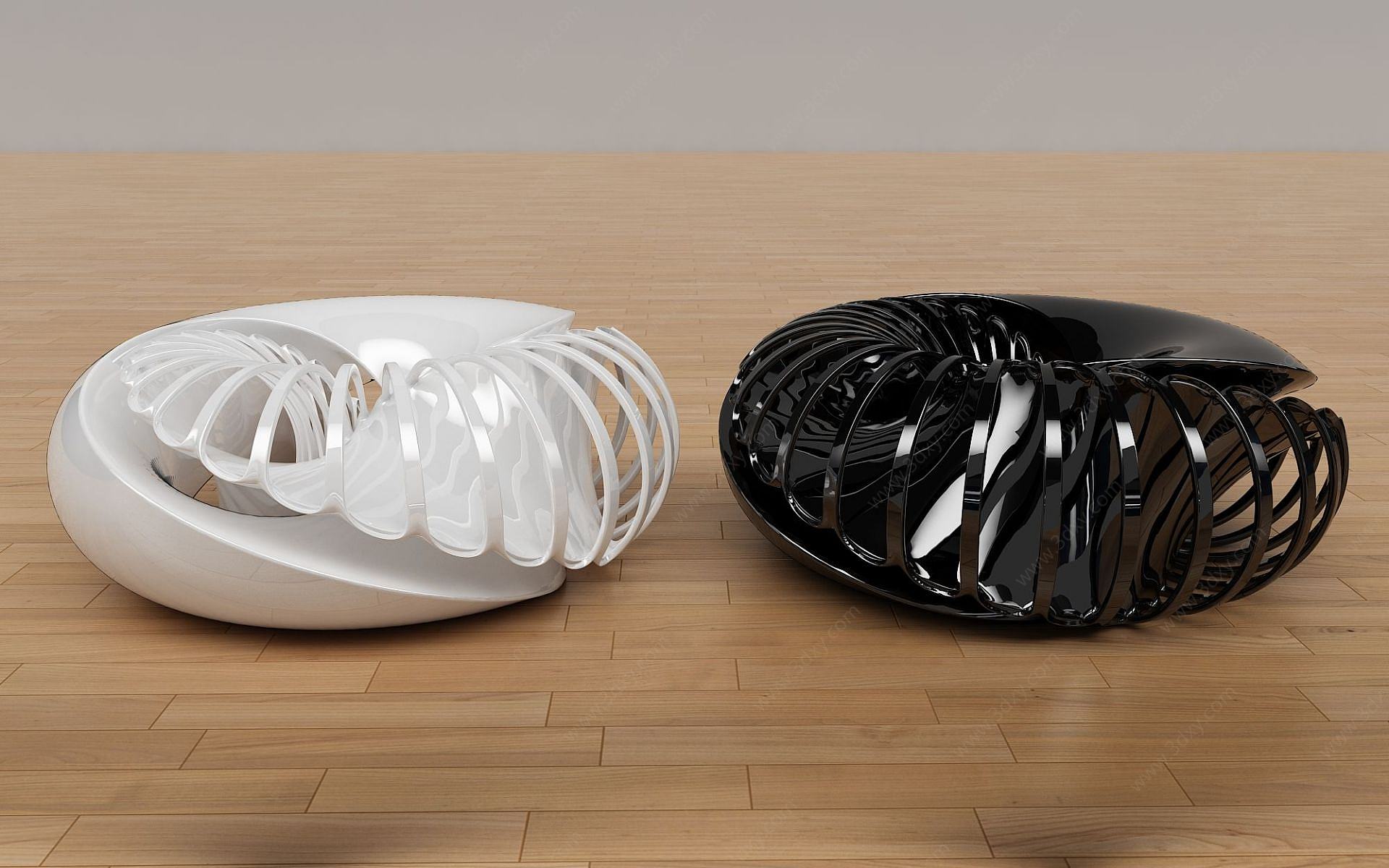 异形陶瓷装饰品3D模型