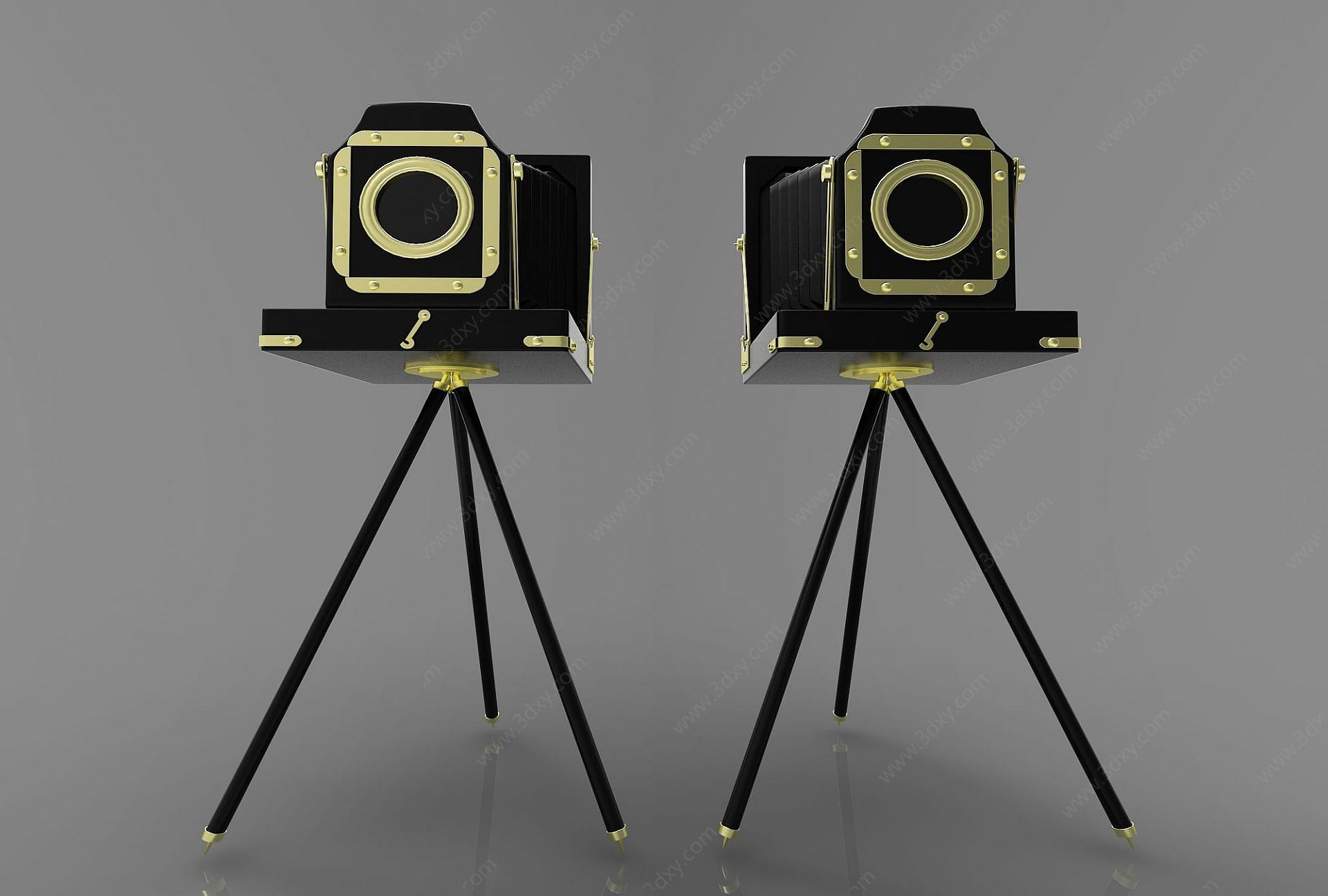 现代风格摄影机3D模型