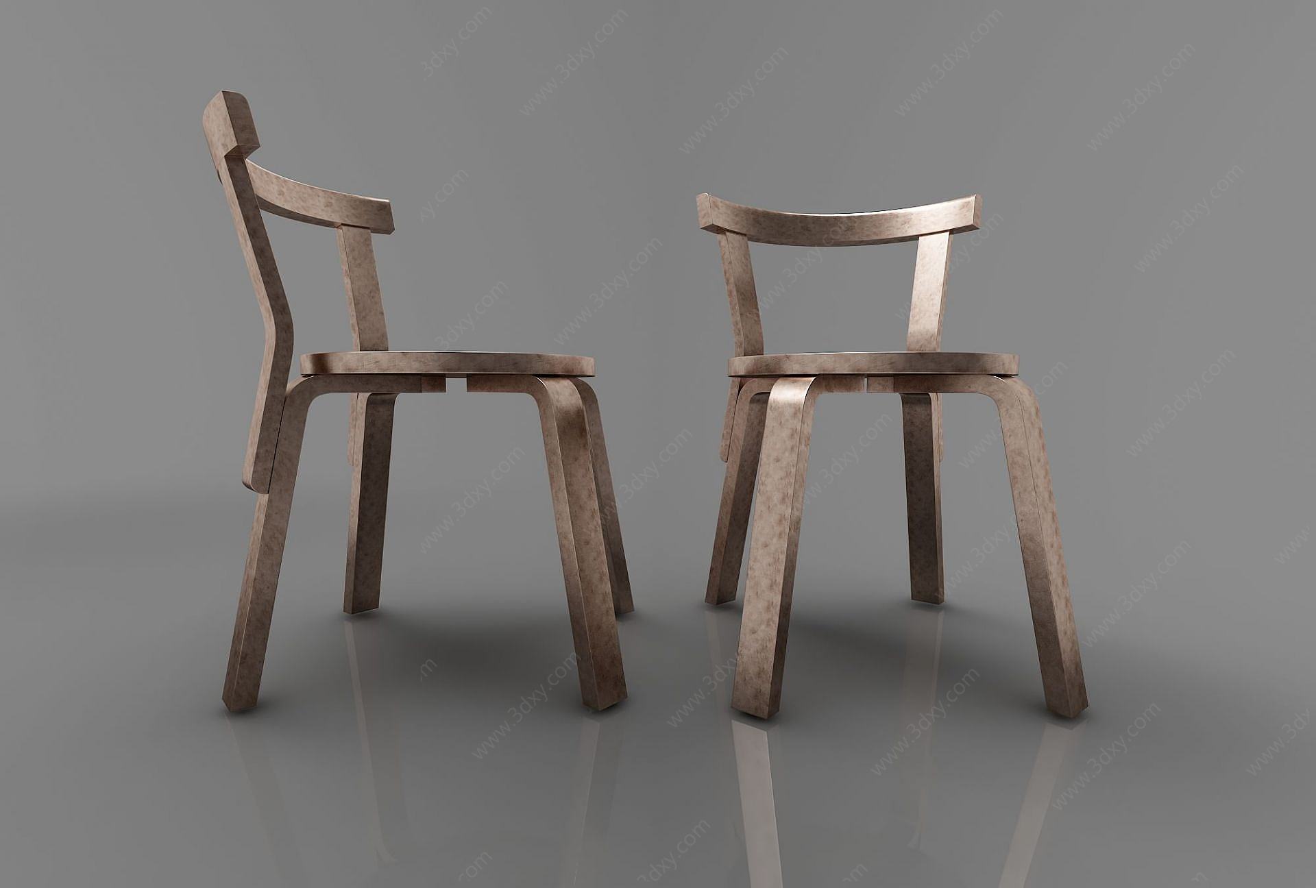 现代风格休闲椅子3D模型