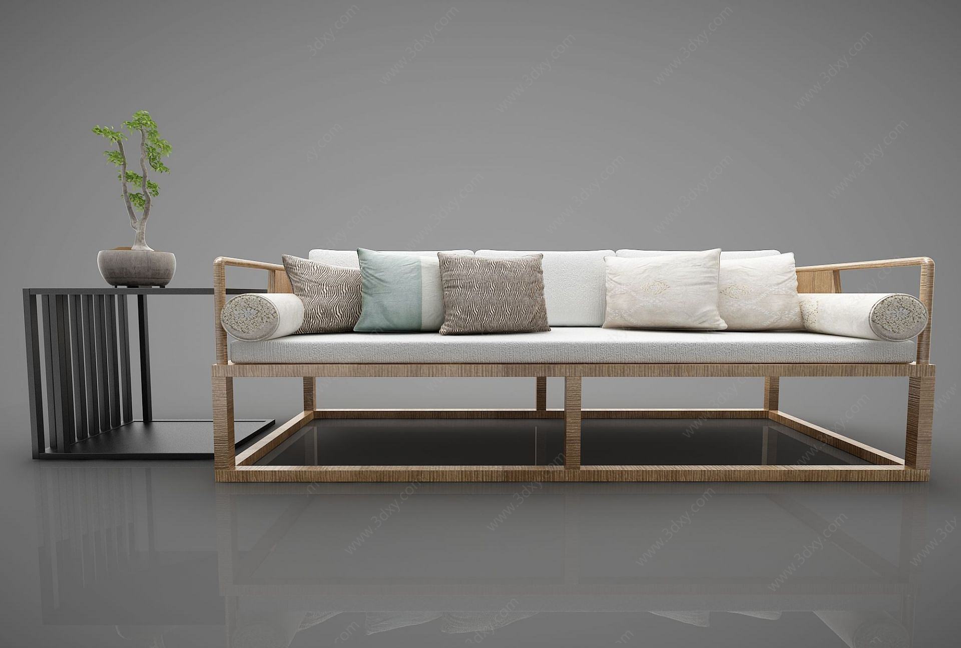 新中式风格沙发3D模型