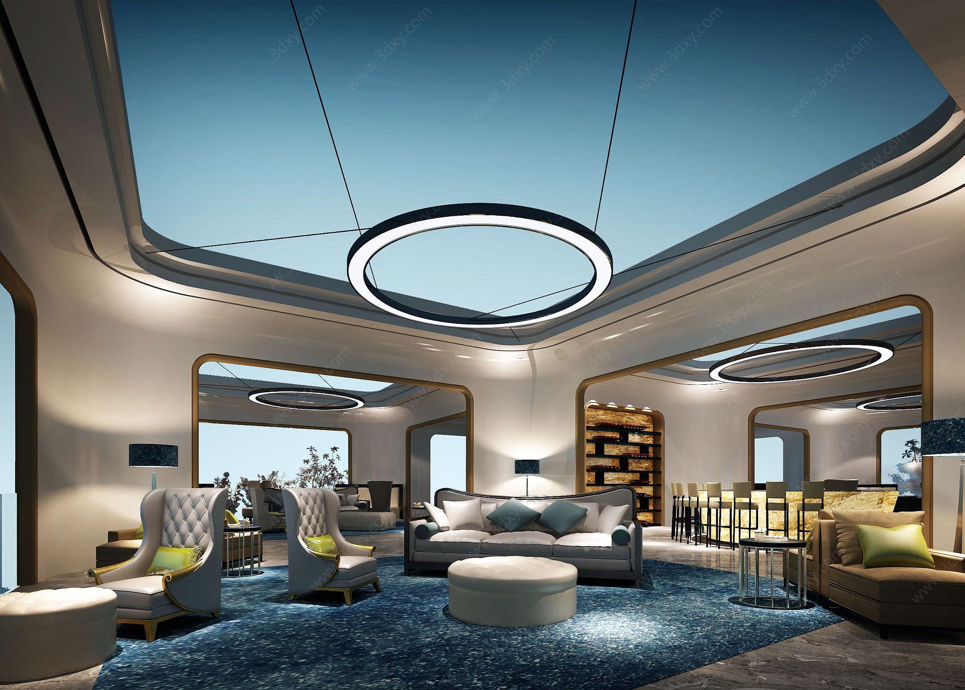 机场贵宾休息室3D模型