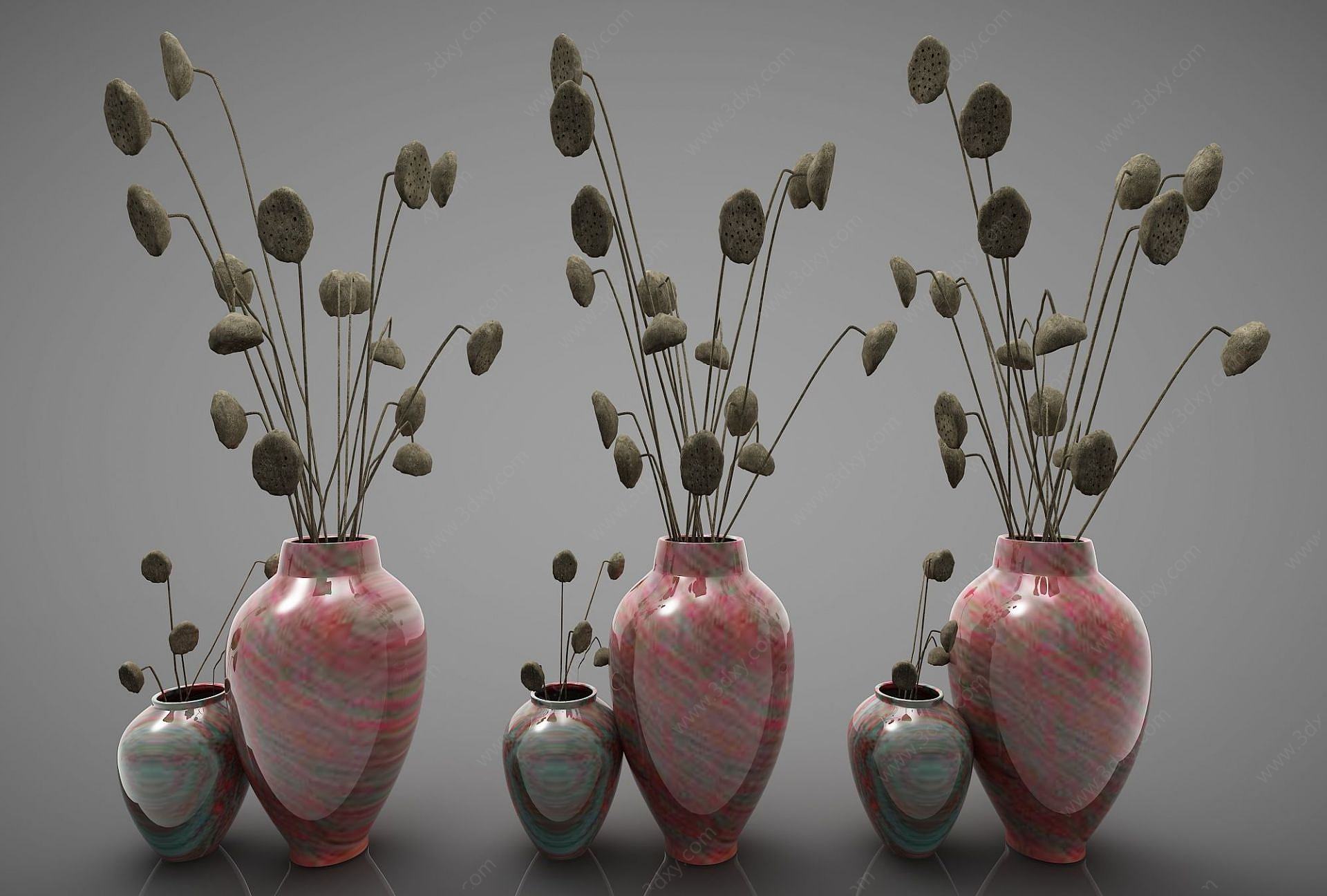 现代花瓶摆件3D模型