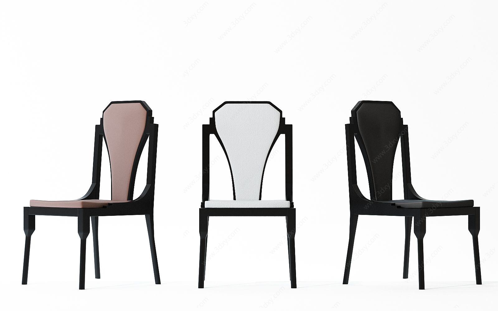 中式单椅3D模型