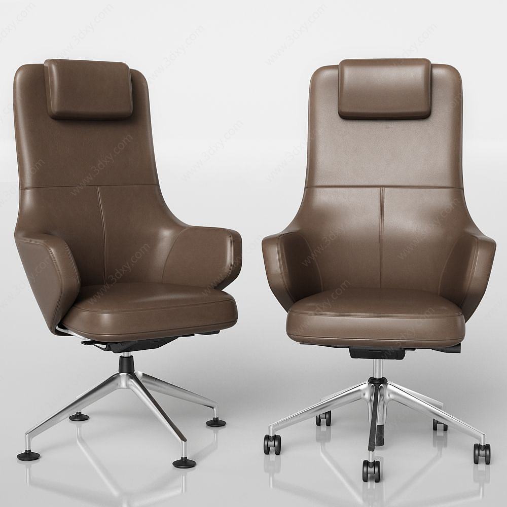 现代老板椅3D模型
