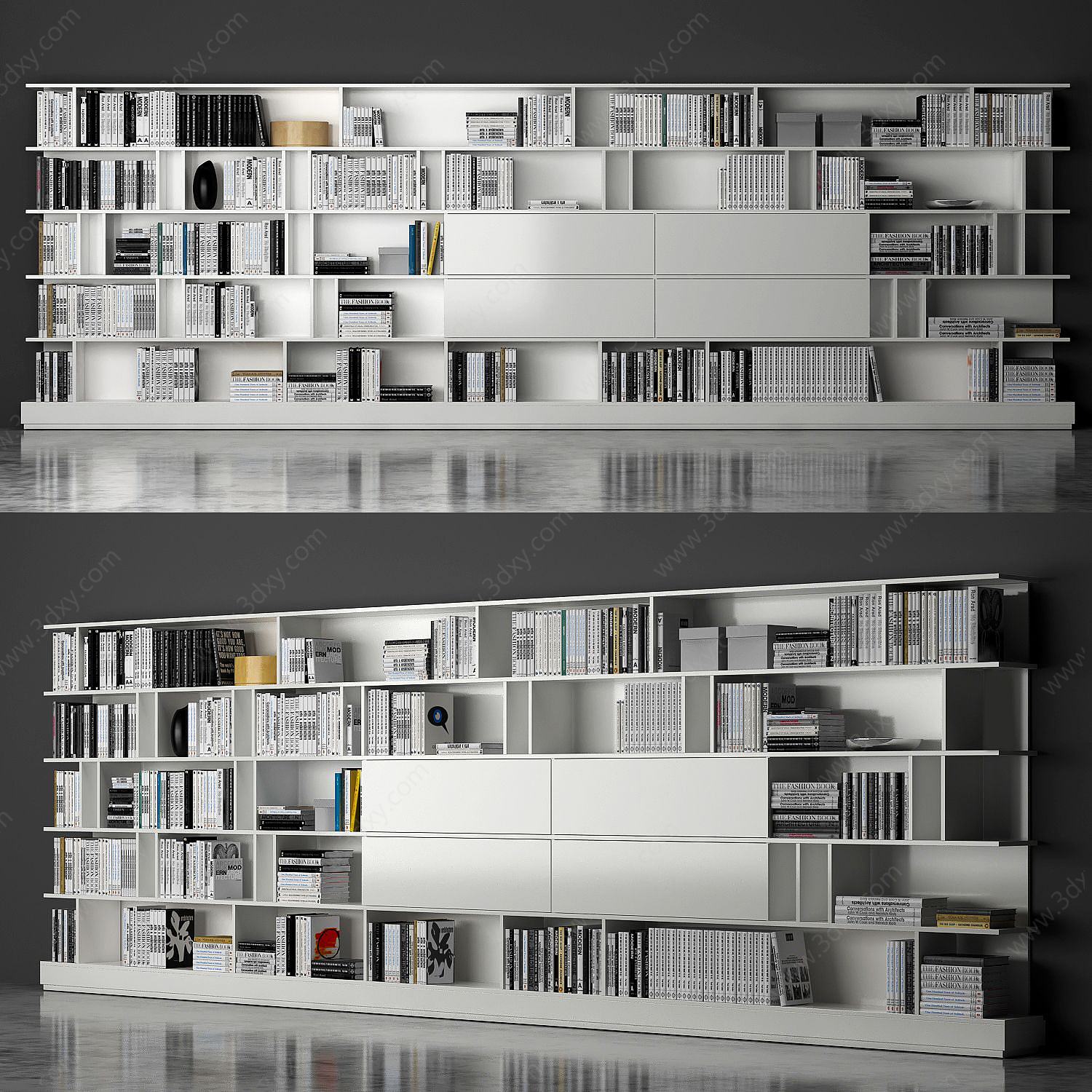 现代装饰柜架置物柜架3D模型