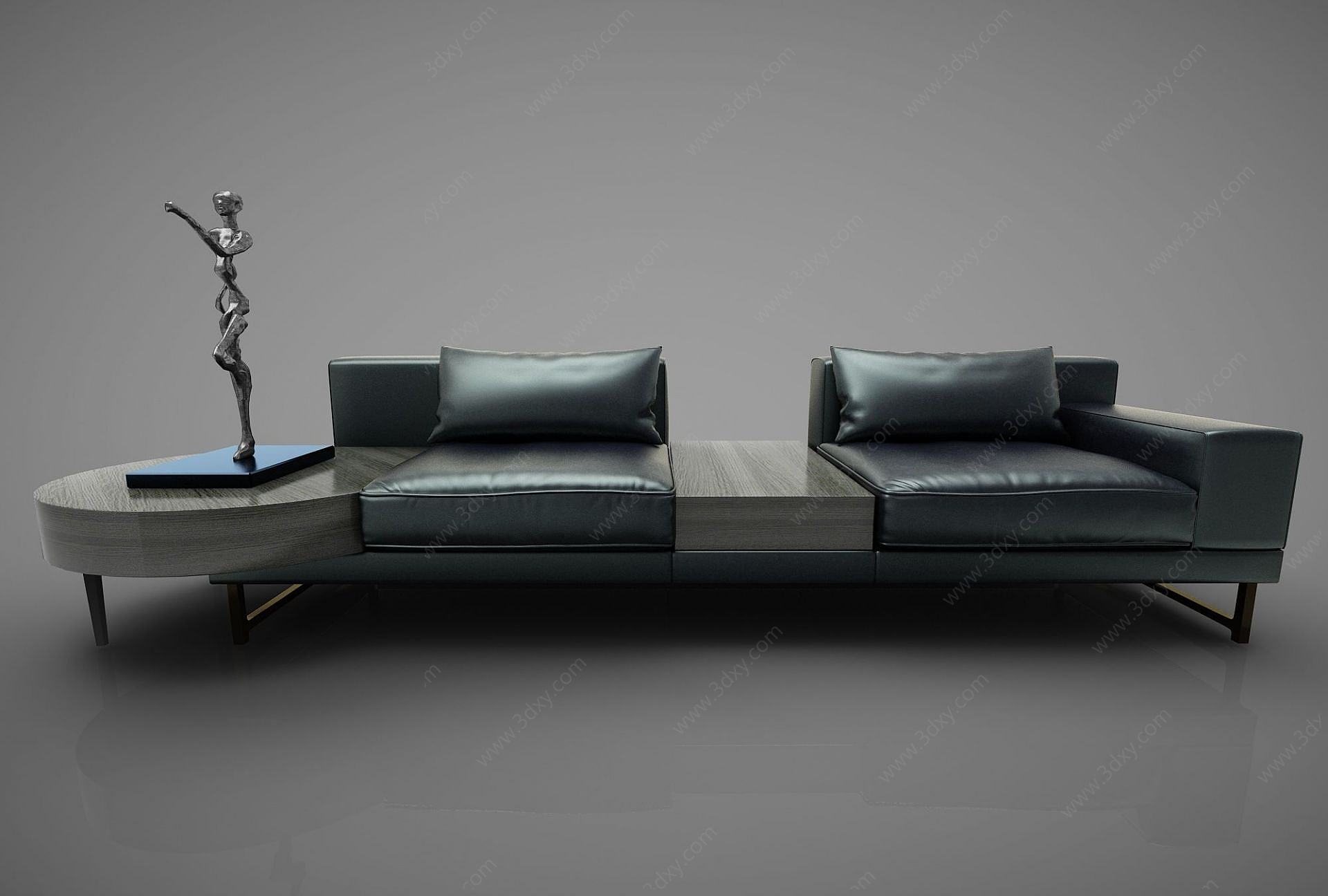 现代风格商务沙发3D模型