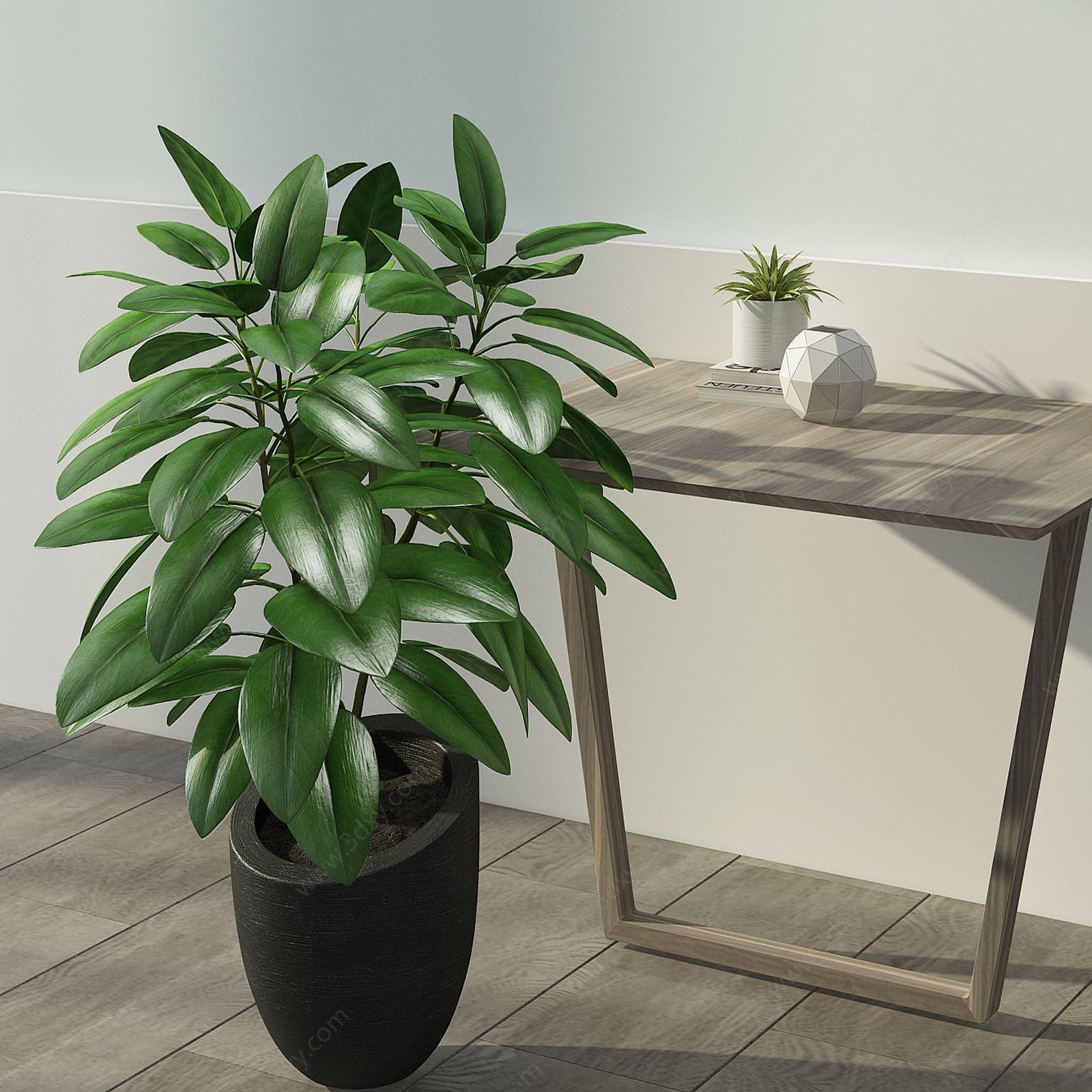 现代植物绿植盆栽组合3D模型