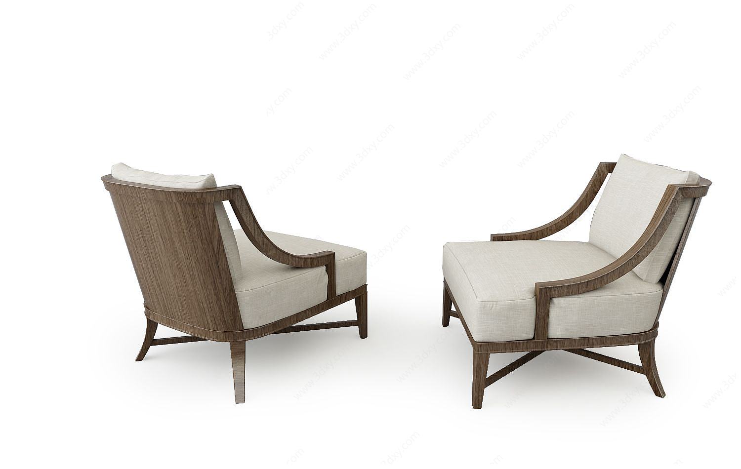 现代家具休闲椅3D模型