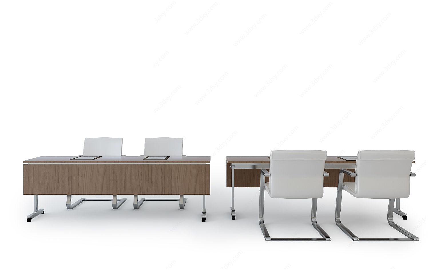 会议桌椅子组合3D模型