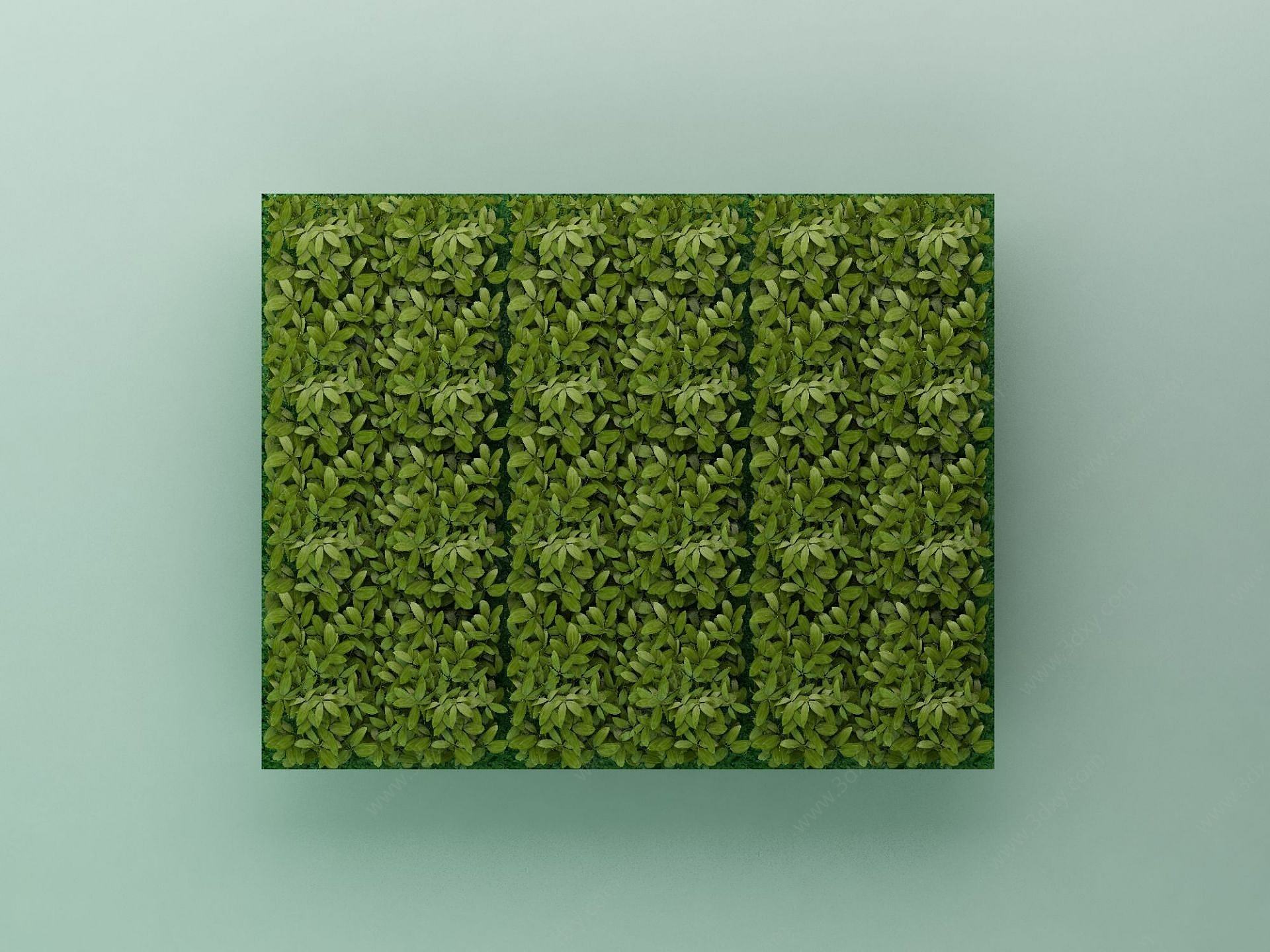 绿植背景墙3D模型