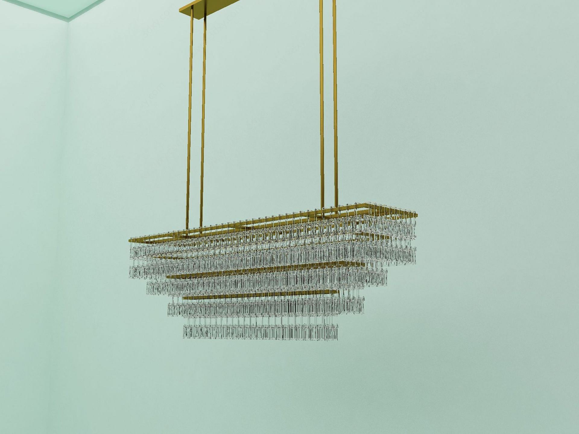 灯具水晶吊灯3D模型