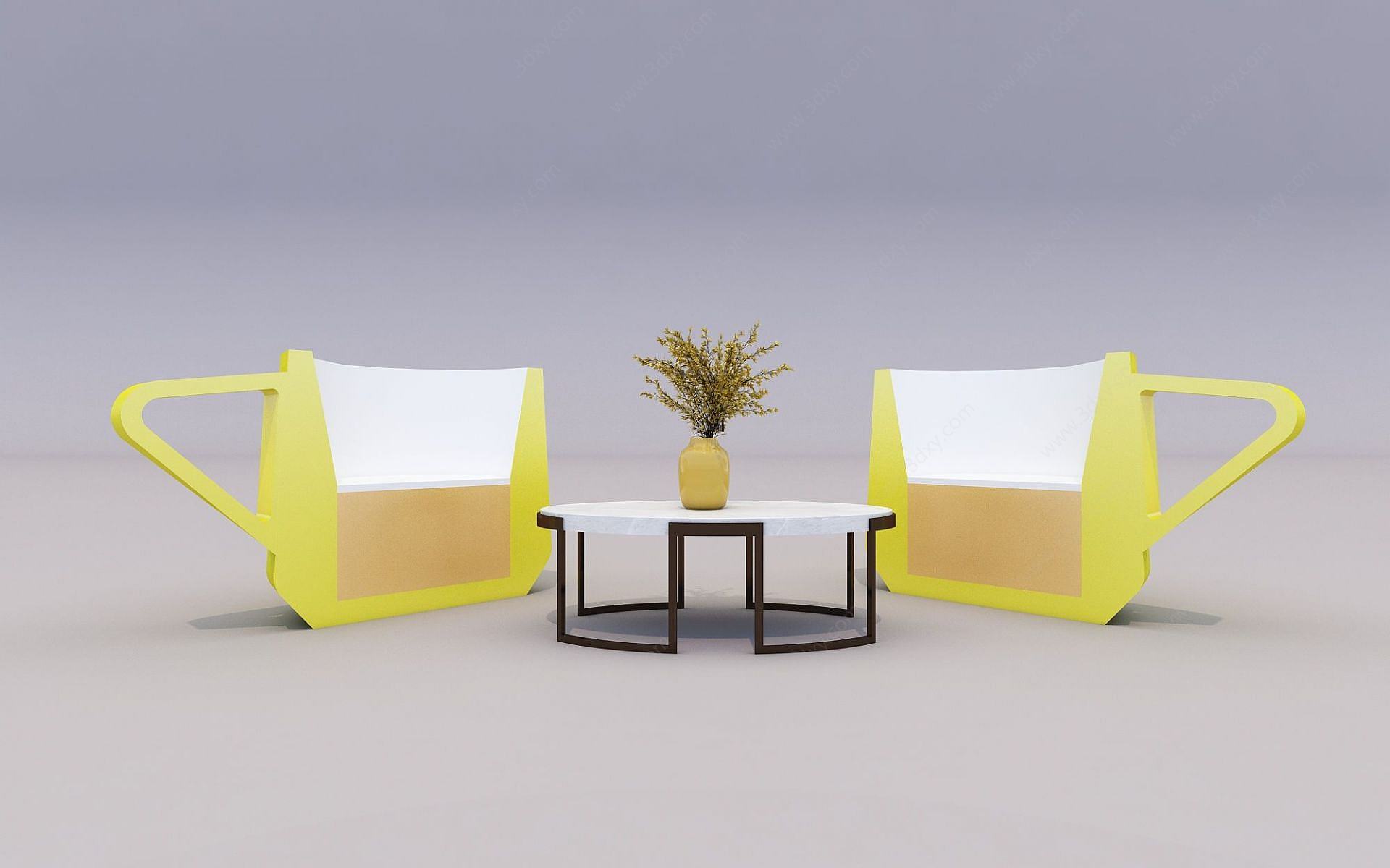 茶杯座椅3D模型