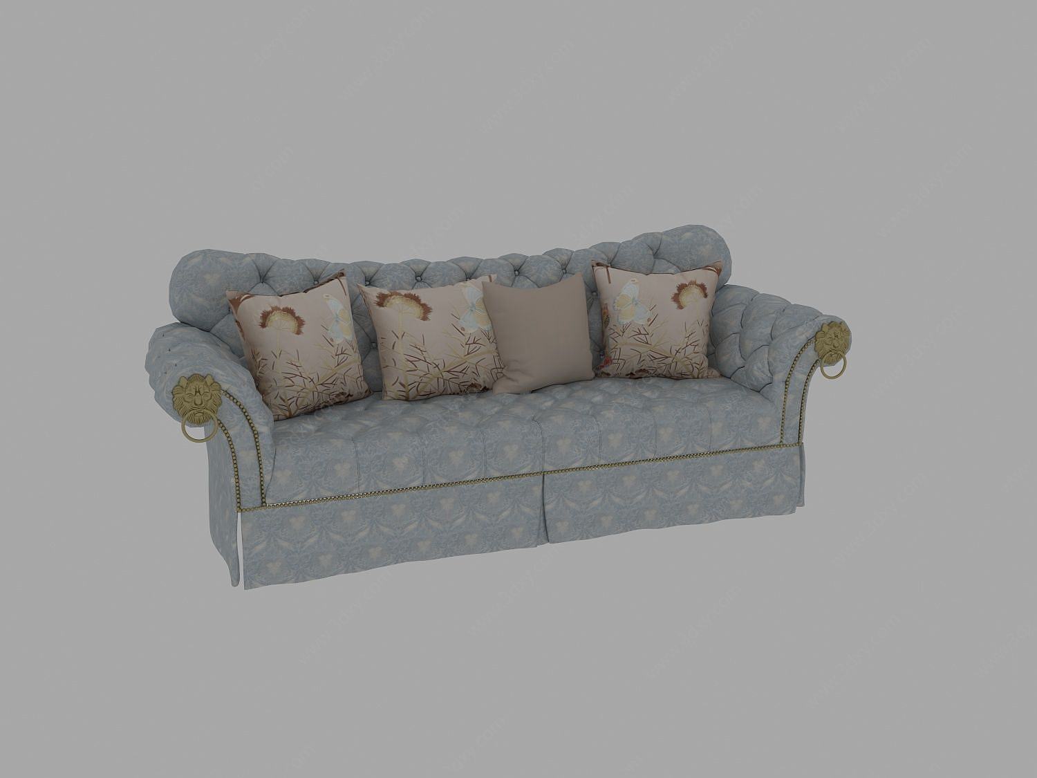沙发欧式3D模型