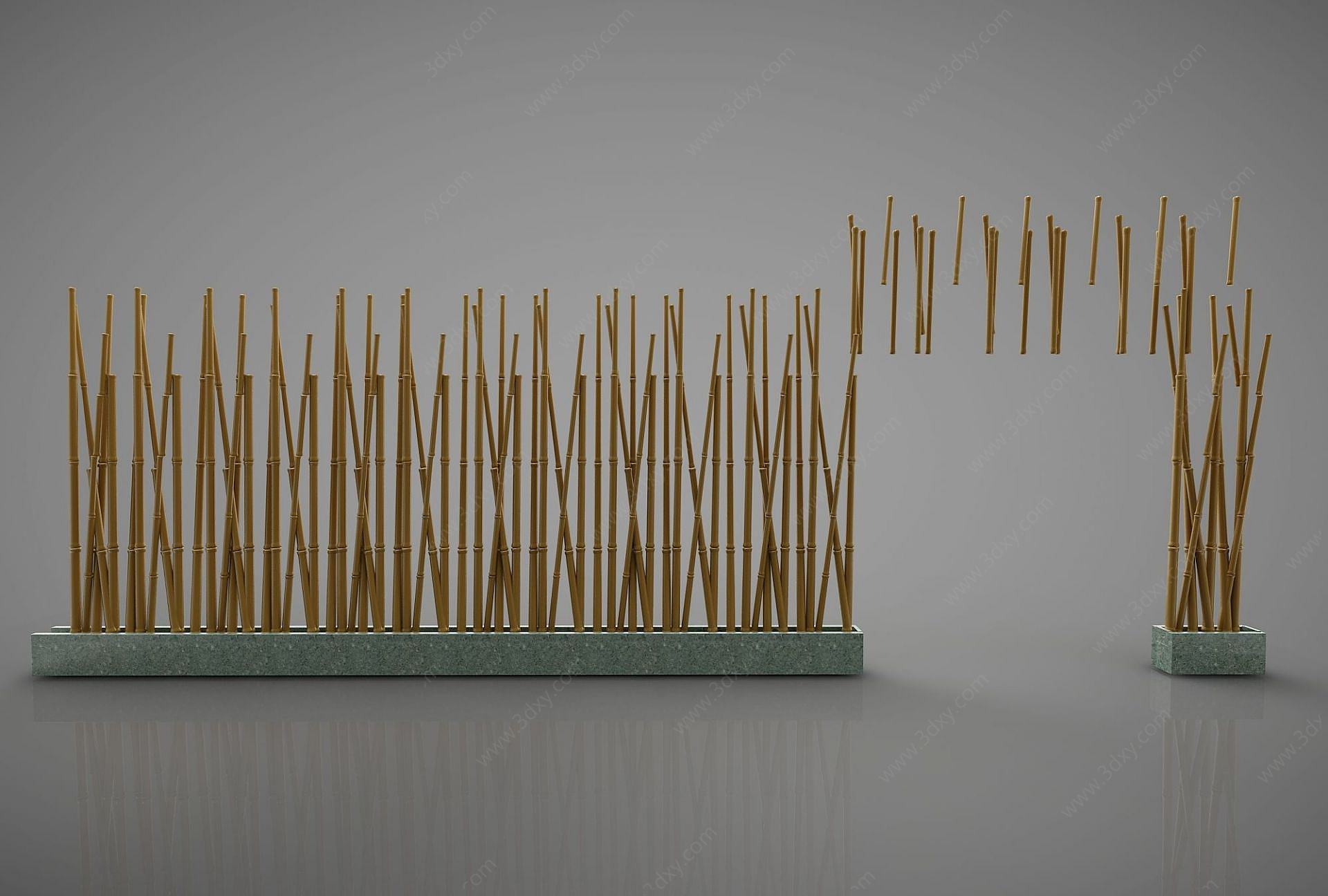 篱笆墙3D模型
